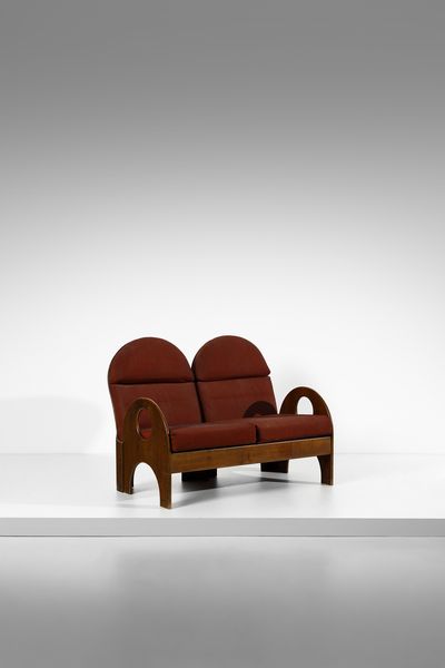 AULENTI GAE (1927 - 2012) : Divano Arcate per Poltronova  - Asta DESIGN E ARTI DECORATIVE DEL NOVECENTO Tradizionale - Associazione Nazionale - Case d'Asta italiane