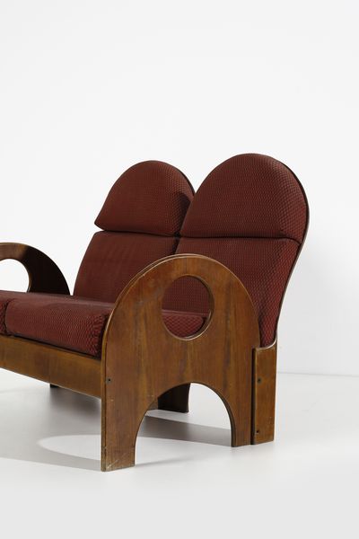 AULENTI GAE (1927 - 2012) : Divano Arcate per Poltronova  - Asta DESIGN E ARTI DECORATIVE DEL NOVECENTO Tradizionale - Associazione Nazionale - Case d'Asta italiane