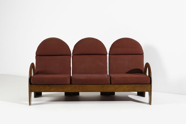 AULENTI GAE (1927 - 2012) : Divano Arcate per Poltronova  - Asta DESIGN E ARTI DECORATIVE DEL NOVECENTO Tradizionale - Associazione Nazionale - Case d'Asta italiane