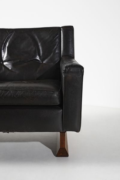 ALBINI FRANCO (1905 - 1977) : Divano con poltrona DV33 per Poggi  - Asta DESIGN E ARTI DECORATIVE DEL NOVECENTO Tradizionale - Associazione Nazionale - Case d'Asta italiane