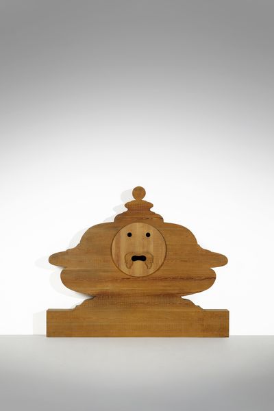 CEROLI MARIO (n. 1938) : Bocca della verit�.Testata di letto matrimoniale della serie Mobili nella valle  - Asta DESIGN E ARTI DECORATIVE DEL NOVECENTO Tradizionale - Associazione Nazionale - Case d'Asta italiane