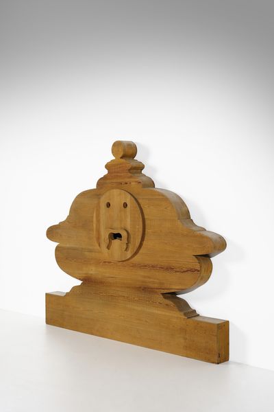 CEROLI MARIO (n. 1938) : Bocca della verit�.Testata di letto matrimoniale della serie Mobili nella valle  - Asta DESIGN E ARTI DECORATIVE DEL NOVECENTO Tradizionale - Associazione Nazionale - Case d'Asta italiane