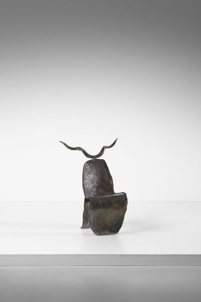 MATTA ROBERTO SEBASTIAN ANTONIO (1911 - 2002) : Seggiola con corna lunghe  - Asta DESIGN E ARTI DECORATIVE DEL NOVECENTO Tradizionale - Associazione Nazionale - Case d'Asta italiane