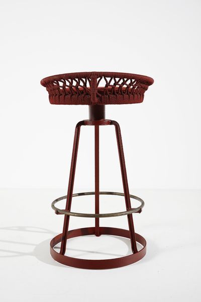 CECCHI MARZIO (1940 - 1990) : Coppia di sgabelli per Most, Firenze  - Asta DESIGN E ARTI DECORATIVE DEL NOVECENTO Tradizionale - Associazione Nazionale - Case d'Asta italiane