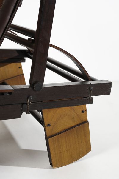 FIORI BEPI : Poltrona  May Jhon 161 con poggiapiedi per Bernini  - Asta DESIGN E ARTI DECORATIVE DEL NOVECENTO Tradizionale - Associazione Nazionale - Case d'Asta italiane