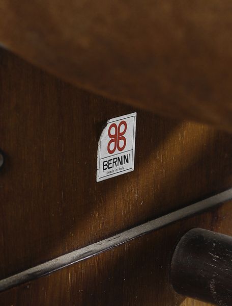 FIORI BEPI : Poltrona  May Jhon 161 con poggiapiedi per Bernini  - Asta DESIGN E ARTI DECORATIVE DEL NOVECENTO Tradizionale - Associazione Nazionale - Case d'Asta italiane