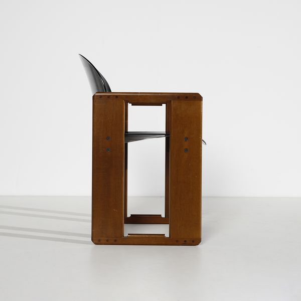 SCARPA AFRA (1937 -2011) & TOBIA (n. 1935) : Sei sedie Dialogo per B&B  - Asta DESIGN E ARTI DECORATIVE DEL NOVECENTO Tradizionale - Associazione Nazionale - Case d'Asta italiane