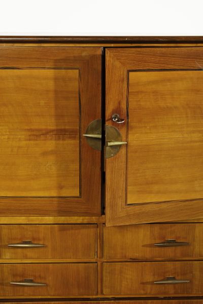 BUFFA PAOLO (1903 - 1970) : Mobile contenitore eseguito da Mos Turri  - Asta DESIGN E ARTI DECORATIVE DEL NOVECENTO Tradizionale - Associazione Nazionale - Case d'Asta italiane