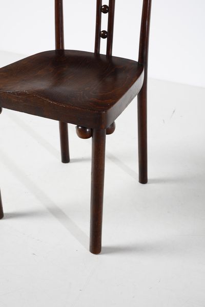 HOFFMANN JOSEF (1870 - 1956) : Seven Ball Side Chair, model 371  - Asta DESIGN E ARTI DECORATIVE DEL NOVECENTO Tradizionale - Associazione Nazionale - Case d'Asta italiane