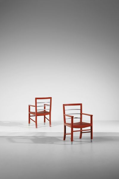 PIACENTINI MARCELLO (1881 - 1960) : attribuito. Coppia di poltrone  - Asta DESIGN E ARTI DECORATIVE DEL NOVECENTO Tradizionale - Associazione Nazionale - Case d'Asta italiane