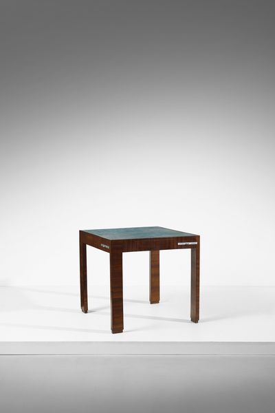 PALANTI GIANCARLO (1906 - 1977) : attribuito. Tavolo da gioco  - Asta DESIGN E ARTI DECORATIVE DEL NOVECENTO Tradizionale - Associazione Nazionale - Case d'Asta italiane
