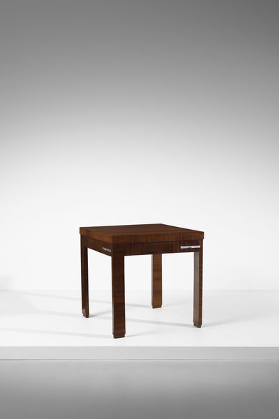 PALANTI GIANCARLO (1906 - 1977) : attribuito. Tavolo da gioco  - Asta DESIGN E ARTI DECORATIVE DEL NOVECENTO Tradizionale - Associazione Nazionale - Case d'Asta italiane