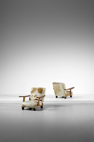 GELLNER EDOARDO (1909 - 2004) : Coppia di poltrone  - Asta DESIGN E ARTI DECORATIVE DEL NOVECENTO Tradizionale - Associazione Nazionale - Case d'Asta italiane