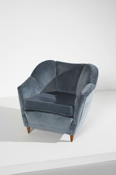 PONTI GIO (1891 - 1979) : Coppia di poltrone per Cassina  - Asta DESIGN E ARTI DECORATIVE DEL NOVECENTO Tradizionale - Associazione Nazionale - Case d'Asta italiane