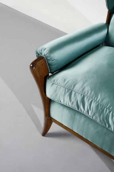 BUFFA PAOLO (1903 - 1970) : Coppia di poltrone per Figli di Amedeo Cassina  - Asta DESIGN E ARTI DECORATIVE DEL NOVECENTO Tradizionale - Associazione Nazionale - Case d'Asta italiane