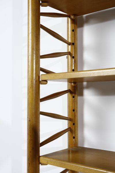 NORDIO UMBERTO (1891 - 1971) : Libreria eseguita da Ebanisteria Florit  - Asta DESIGN E ARTI DECORATIVE DEL NOVECENTO Tradizionale - Associazione Nazionale - Case d'Asta italiane