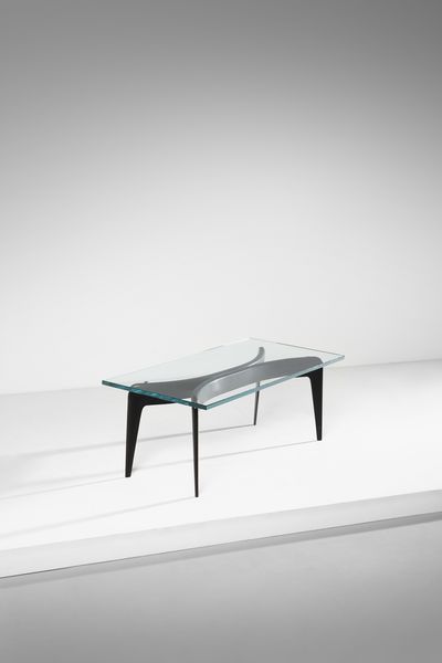 PONTI GIO (1891 - 1979) : Tavolino da salotto per Fontana Arte  - Asta DESIGN E ARTI DECORATIVE DEL NOVECENTO Tradizionale - Associazione Nazionale - Case d'Asta italiane