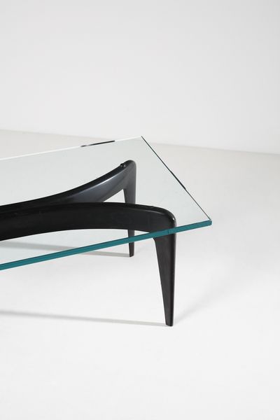 PONTI GIO (1891 - 1979) : Tavolino da salotto per Fontana Arte  - Asta DESIGN E ARTI DECORATIVE DEL NOVECENTO Tradizionale - Associazione Nazionale - Case d'Asta italiane