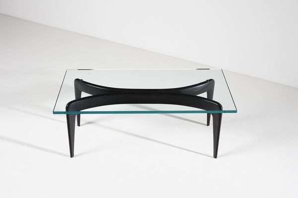 PONTI GIO (1891 - 1979) : Tavolino da salotto per Fontana Arte  - Asta DESIGN E ARTI DECORATIVE DEL NOVECENTO Tradizionale - Associazione Nazionale - Case d'Asta italiane