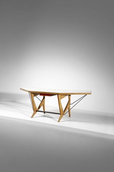 PALANTI GIANCARLO (1906 - 1977) : attribuito. Scrivania  - Asta DESIGN E ARTI DECORATIVE DEL NOVECENTO Tradizionale - Associazione Nazionale - Case d'Asta italiane