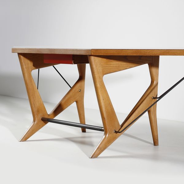 PALANTI GIANCARLO (1906 - 1977) : attribuito. Scrivania  - Asta DESIGN E ARTI DECORATIVE DEL NOVECENTO Tradizionale - Associazione Nazionale - Case d'Asta italiane