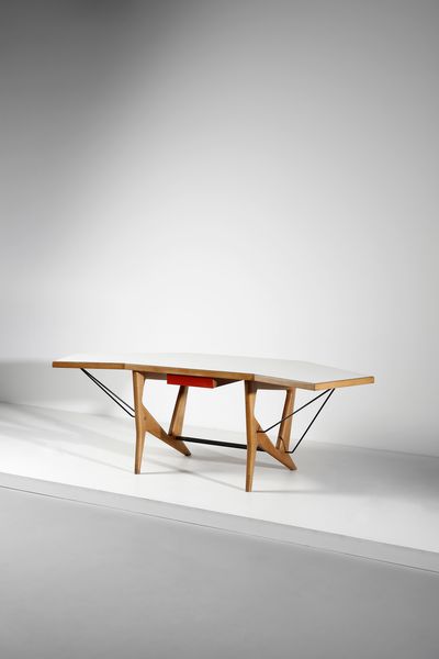 PALANTI GIANCARLO (1906 - 1977) : attribuito. Scrivania  - Asta DESIGN E ARTI DECORATIVE DEL NOVECENTO Tradizionale - Associazione Nazionale - Case d'Asta italiane