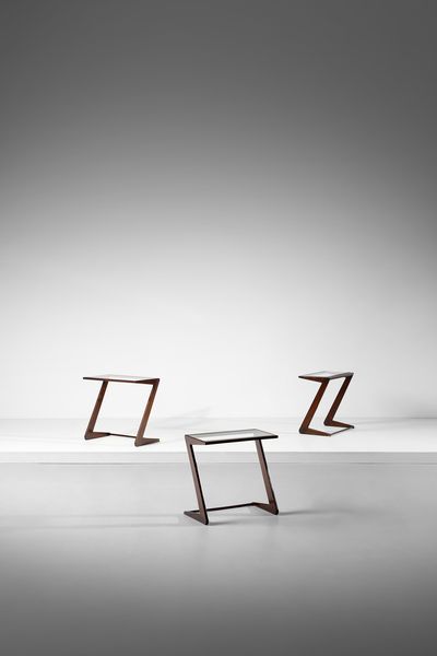 SCAPINELLI GIUSEPPE (1891 - 1982) : Tre tavolini da salotto  - Asta DESIGN E ARTI DECORATIVE DEL NOVECENTO Tradizionale - Associazione Nazionale - Case d'Asta italiane