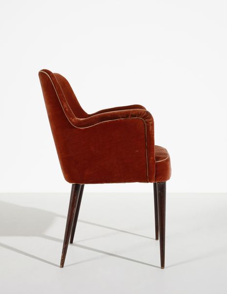 BORSANI OSVALDO (1911 - 1985) : Sei poltroncine per Arredamenti Borsani Varedo  - Asta DESIGN E ARTI DECORATIVE DEL NOVECENTO Tradizionale - Associazione Nazionale - Case d'Asta italiane