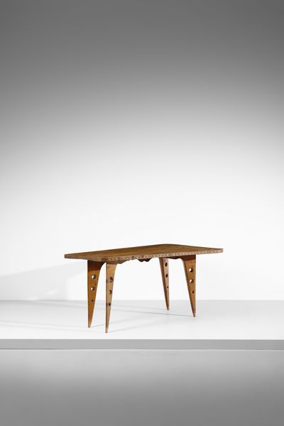 JORIO PIER CARLO (1927 - 2016) : Tavolo da pranzo  - Asta DESIGN E ARTI DECORATIVE DEL NOVECENTO Tradizionale - Associazione Nazionale - Case d'Asta italiane