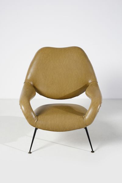 RINALDI GASTONE (1920 - 2006) : Coppia di poltrone Du55 per Rima  - Asta DESIGN E ARTI DECORATIVE DEL NOVECENTO Tradizionale - Associazione Nazionale - Case d'Asta italiane