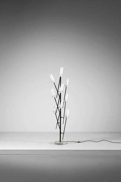 BROTTO ANGELO (1914 - 2002) : Lampada da terra per Esperia  - Asta DESIGN E ARTI DECORATIVE DEL NOVECENTO Tradizionale - Associazione Nazionale - Case d'Asta italiane