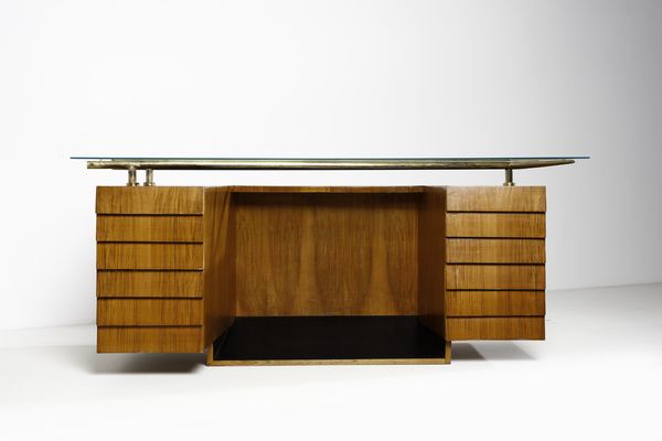BEGA MELCHIORRE (1898 - 1976) : Scrivania  - Asta DESIGN E ARTI DECORATIVE DEL NOVECENTO Tradizionale - Associazione Nazionale - Case d'Asta italiane