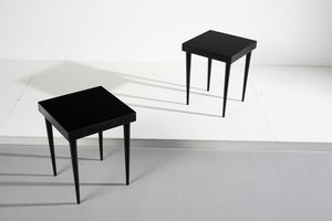 ROYERE JEAN  (1902 - 1981) : Coppia di tavolini da salotto  - Asta DESIGN E ARTI DECORATIVE DEL NOVECENTO Tradizionale - Associazione Nazionale - Case d'Asta italiane