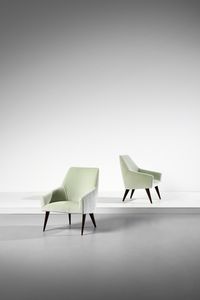 PONTI GIO (1891 - 1979) - Coppia di poltrone