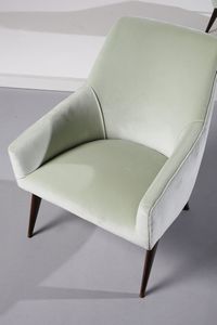 PONTI GIO (1891 - 1979) : Coppia di poltrone  - Asta DESIGN E ARTI DECORATIVE DEL NOVECENTO Tradizionale - Associazione Nazionale - Case d'Asta italiane