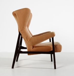 ALBINI FRANCO (1905 - 1977) : Poltrona Fiorenza per Poggi  - Asta DESIGN E ARTI DECORATIVE DEL NOVECENTO Tradizionale - Associazione Nazionale - Case d'Asta italiane