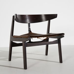 GIUSEPPE ZAMERINI : Coppia di poltrone per M.I.M Roma  - Asta DESIGN E ARTI DECORATIVE DEL NOVECENTO Tradizionale - Associazione Nazionale - Case d'Asta italiane