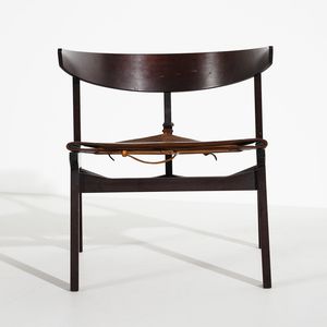 GIUSEPPE ZAMERINI : Coppia di poltrone per M.I.M Roma  - Asta DESIGN E ARTI DECORATIVE DEL NOVECENTO Tradizionale - Associazione Nazionale - Case d'Asta italiane