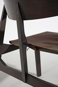 GIUSEPPE ZAMERINI : Coppia di poltrone per M.I.M Roma  - Asta DESIGN E ARTI DECORATIVE DEL NOVECENTO Tradizionale - Associazione Nazionale - Case d'Asta italiane