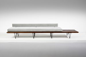 CARLO HAUNER (1927-1997) & MARTIN EISLER (1913-1977) : Daybed per Forma Mompiano  - Asta DESIGN E ARTI DECORATIVE DEL NOVECENTO Tradizionale - Associazione Nazionale - Case d'Asta italiane