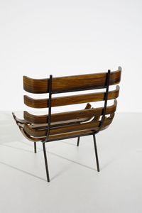 CARLO HAUNER (1927-1997) & MARTIN EISLER (1913-1977) : Coppia di poltrone Costela per Forma Moveis  - Asta DESIGN E ARTI DECORATIVE DEL NOVECENTO Tradizionale - Associazione Nazionale - Case d'Asta italiane