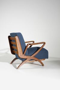 DE CARLI CARLO (1910 - 1999) : Coppia di poltrone per Cassina  - Asta DESIGN E ARTI DECORATIVE DEL NOVECENTO Tradizionale - Associazione Nazionale - Case d'Asta italiane