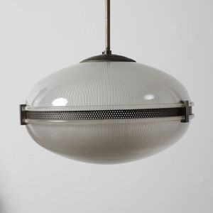 AGNOLI TITO (1931 - 2012) : Coppia lampade a sospensione per O-Luce  - Asta DESIGN E ARTI DECORATIVE DEL NOVECENTO Tradizionale - Associazione Nazionale - Case d'Asta italiane