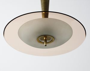 INGRAND MAX (1908 - 1969) : Lampada a sospensione 1462 A per Fontana Arte  - Asta DESIGN E ARTI DECORATIVE DEL NOVECENTO Tradizionale - Associazione Nazionale - Case d'Asta italiane