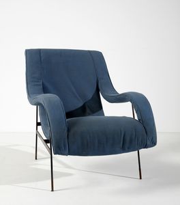 RADICE GIGI (1954 - 2002) : Coppia di poltrone Arianna per Renzo Minotti  - Asta DESIGN E ARTI DECORATIVE DEL NOVECENTO Tradizionale - Associazione Nazionale - Case d'Asta italiane