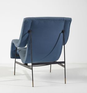 RADICE GIGI (1954 - 2002) : Coppia di poltrone Arianna per Renzo Minotti  - Asta DESIGN E ARTI DECORATIVE DEL NOVECENTO Tradizionale - Associazione Nazionale - Case d'Asta italiane