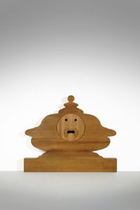 CEROLI MARIO (n. 1938) - Bocca della verit�.Testata di letto matrimoniale della serie Mobili nella valle