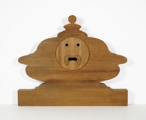 CEROLI MARIO (n. 1938) : Bocca della verit�.Testata di letto matrimoniale della serie Mobili nella valle  - Asta DESIGN E ARTI DECORATIVE DEL NOVECENTO Tradizionale - Associazione Nazionale - Case d'Asta italiane