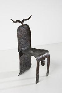 MATTA ROBERTO SEBASTIAN ANTONIO (1911 - 2002) : Sedia con le corna  - Asta DESIGN E ARTI DECORATIVE DEL NOVECENTO Tradizionale - Associazione Nazionale - Case d'Asta italiane