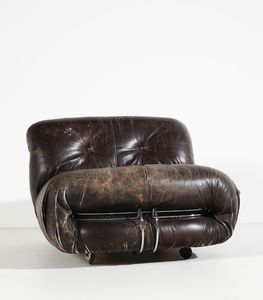 SCARPA AFRA (1937 -2011) & TOBIA (n. 1935) : Coppia di poltrone Soriana per Cassina  - Asta DESIGN E ARTI DECORATIVE DEL NOVECENTO Tradizionale - Associazione Nazionale - Case d'Asta italiane